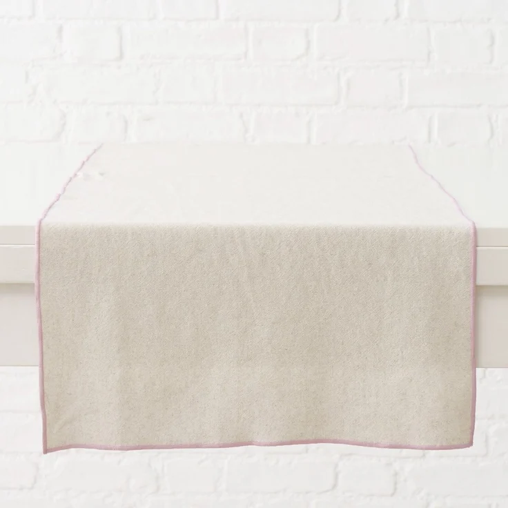 Tischläufer JANEA LB 140x40 cm braun Tischdecke Tischband – Bild 2