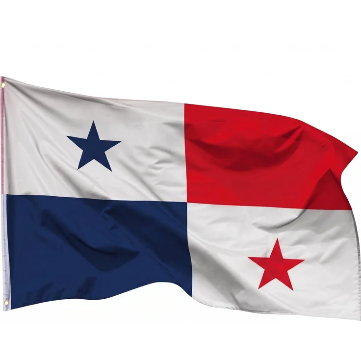 PHENO FLAGS Panama Flagge 90x150 cm – Wetterfeste Nationalflagge aus Polyester mit Doppelnaht & Metallösen