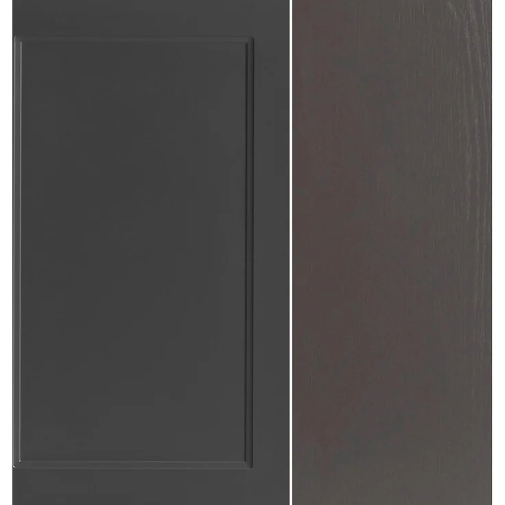 Küchenzeile 420 cm in grau, Arbeitsplatte in Eiche, MONTERREY-03 – Bild 9