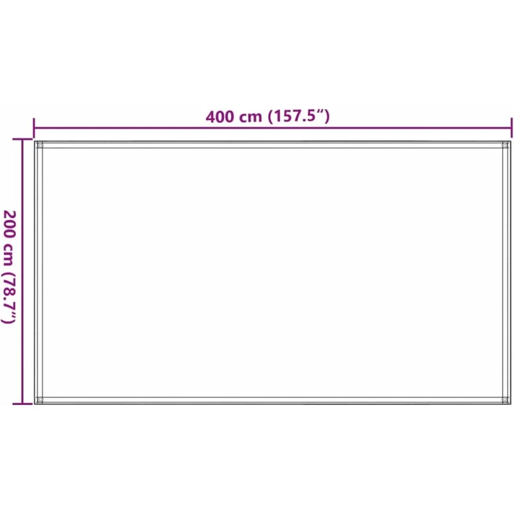 vidaXL Zeltteppich 200x400 cm Taupe 310738 – Bild 8