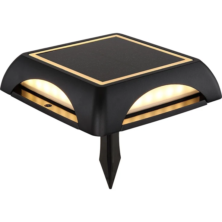 LED Solar-Wandleuchte, Bodenstrahler, IP65, Stufenschalter, L 14 cm – Bild 10