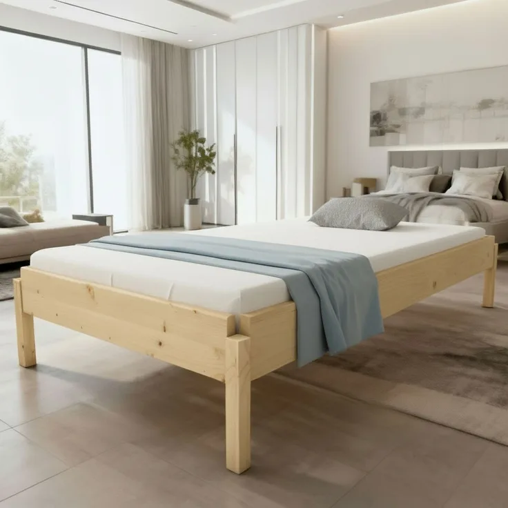 Stapelbett "Horst" 90 x 190 cm 24 cm Fichte Holzbett Gästebett Massivholzbett