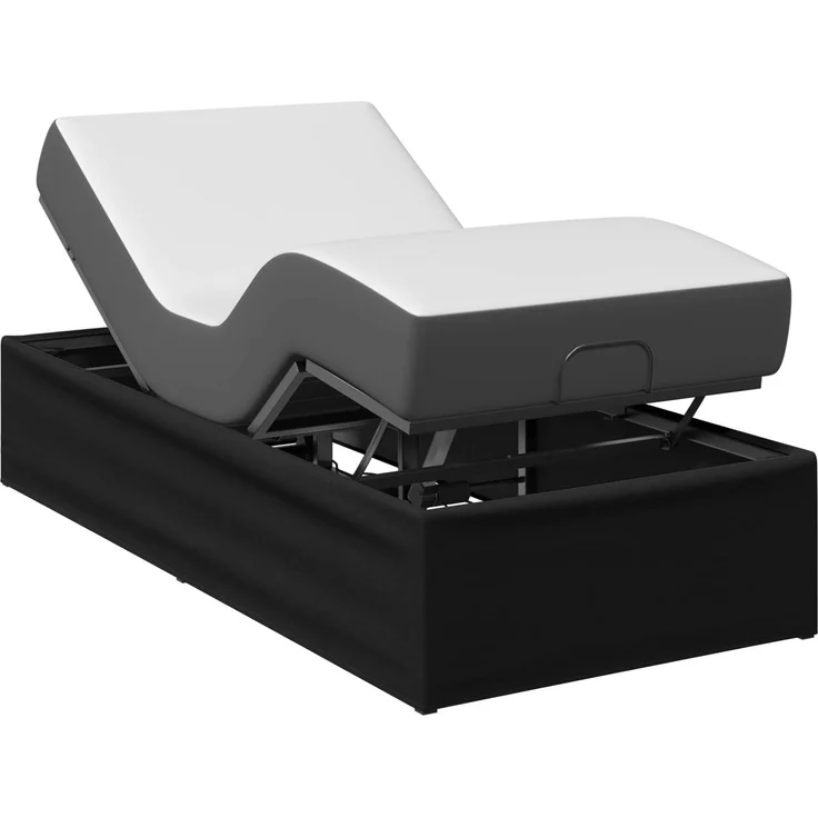 vidaXL Elektrisch verstellbares Bettgestell Schwarz 42037341 – Bild 3