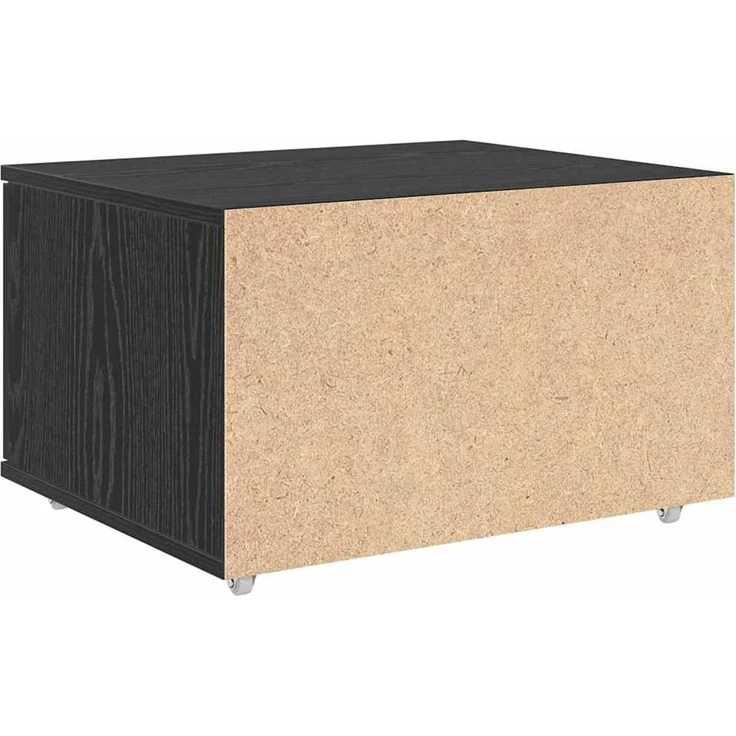 vidaXL Schubladenschrank Mit Rad Schwarz Eichen-Optik 55 x 45 x 31 cm 869307 – Bild 8