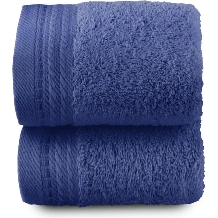 Top Towel – Premium – Große Badetücher – Badezimmerhandtücher – 2 Gesichts- oder Bidethandtücher – 30x50 cm – 100 % Baumwolle – 600 Gramm - Marine