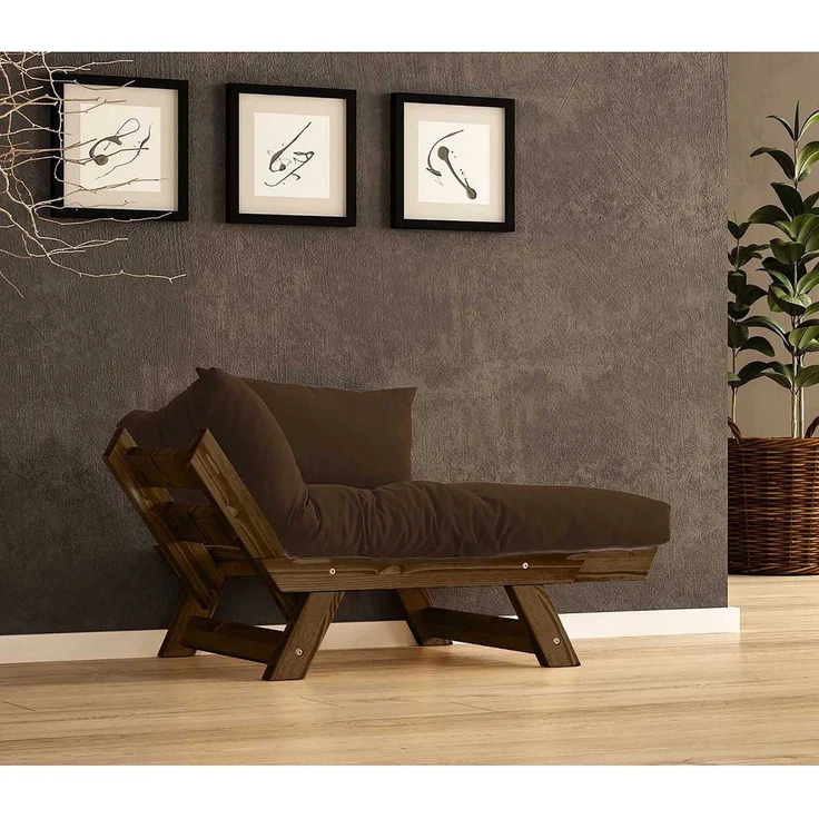 Skye Decor 'CPT8134-140' Garten-Sessel, Walnuss / Braun, 108-140 x 75 cm – Bild 2