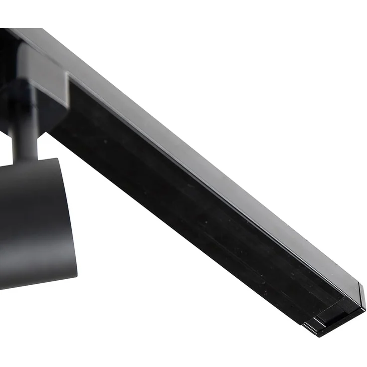 Qazqa Schienensystem-Sets Jeana, 200 cm, (1-tlg), GU10, Schwarz, Modern, Stahl, Deckenstrahler 4-flammig – Bild 6