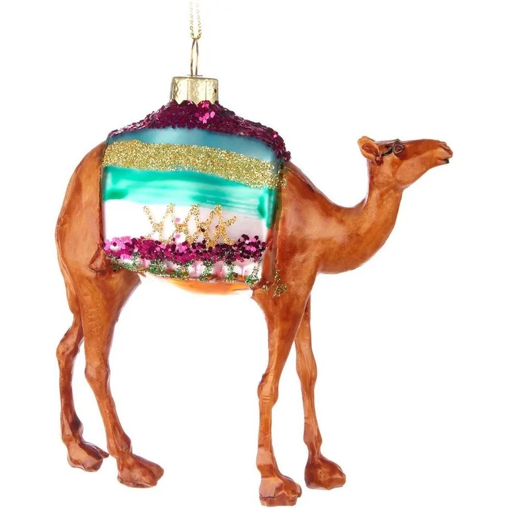 BRUBAKER Weihnachtsbaumkugel Handbemalte Weihnachtskugel - viele lustige Motive - Glas Baumkugel (1 St), Christbaumschmuck Figuren Deko Anhänger Christbaumkugel Weihnachtsdeko – Bild 2