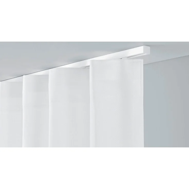 Deco-Raum® 'Square' Gardinenschiene, Aluminium, 250 cm, Weiß – Bild 2