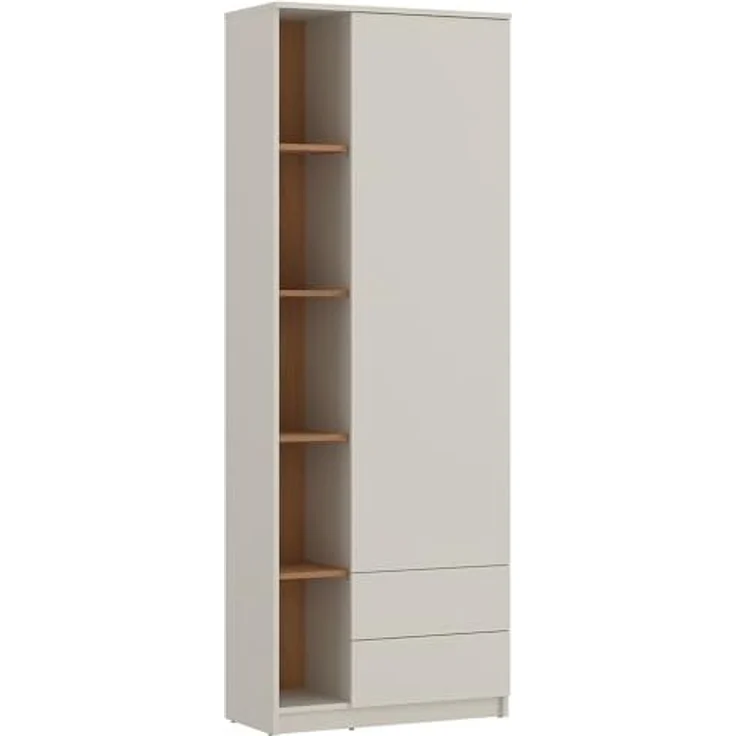 Lomadox Jugendzimmer-Set FIER-129, (Sparset, 4-tlg, Bett Sideboard Kleiderschrank Schreibtisch), in Kaschmir mit Eiche Nb, grifflos, 4-teilig, Liegefläche 90x200 cm – Bild 5