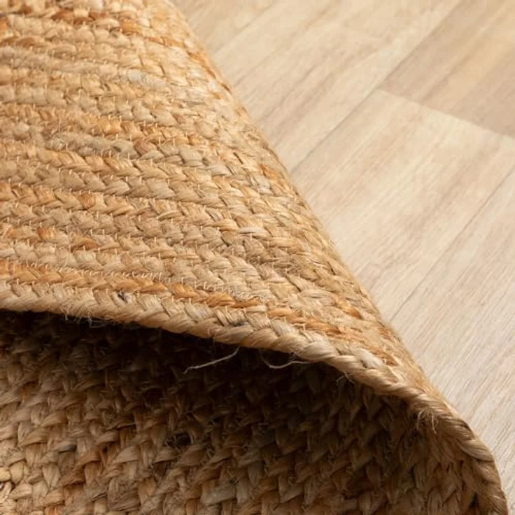 Steffensmeier Juteteppich Goa, oval, 70x130 cm, aus Naturmaterialien, geeignet für Fußbodenheizung – Bild 4