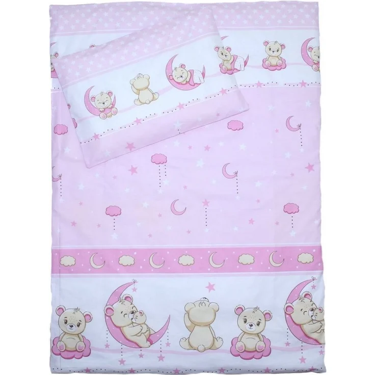 Primawela Babybettwäsche Baby Bettset - 6 teiliges Set mit Chiffon Himmel Bettwäsche Nestchen – Bild 3