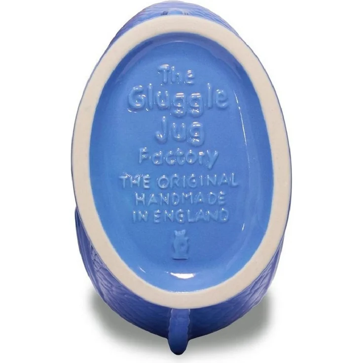 Gluckigluck Wasserkaraffe, (Original Gluggle Jug aus England), mit Gluckergeräusch, handgefertigt, ikonisches Fisch-Design, 1,2 L – Bild 3
