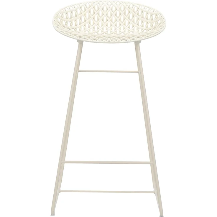 Kartell Smatrik Stool Outdoor, Barhocker, Weiß mit weißer Struktur – Bild 2