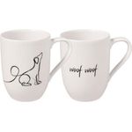 Villeroy & Boch Statement Kaffeebecher 280ml 2er Set Dog
