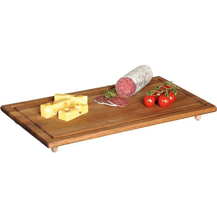 Kesper Herdabdeckplatte aus Akazie 50x28x4 cm Schneide- und Servierplatte 28591 – Bild 2