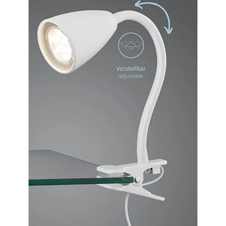 lightling Klemmleuchte Sandra, ohne Leuchtmittel, mit Schnurschalter, flexibel, IP20 – Bild 3