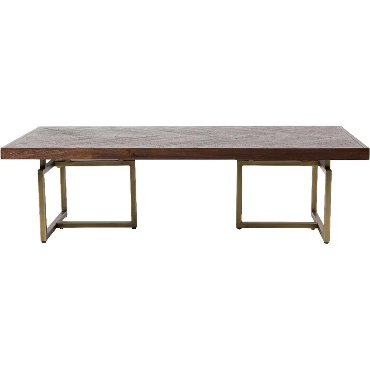 Couchtisch CLASS mit Fischgrät Platte 120 x 60 cm von DutchBone