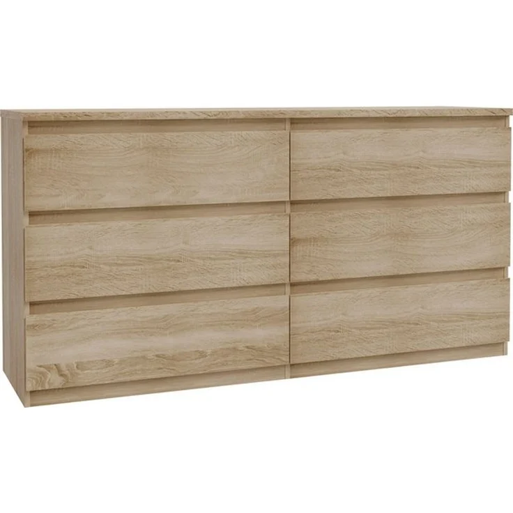 FORTE Kommode Edmore, große Kommode, grifflose Front, Stauraum, 6 Schubladen – Bild 4