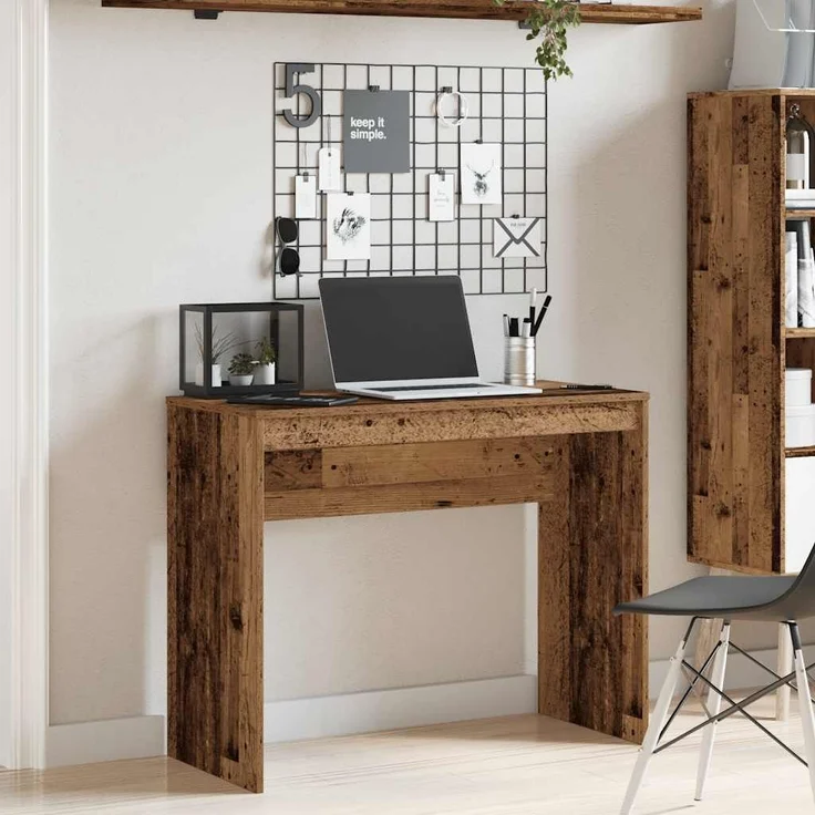 vidaXL Schreibtisch Altholz-Optik 90x40x72 cm Holzwerkstoff 855832 – Bild 1