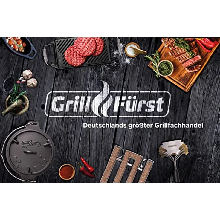 Grillfürst Grillzange Grillfürst Premium Edelstahl Grillzange mit Spatelkopf – Bild 7