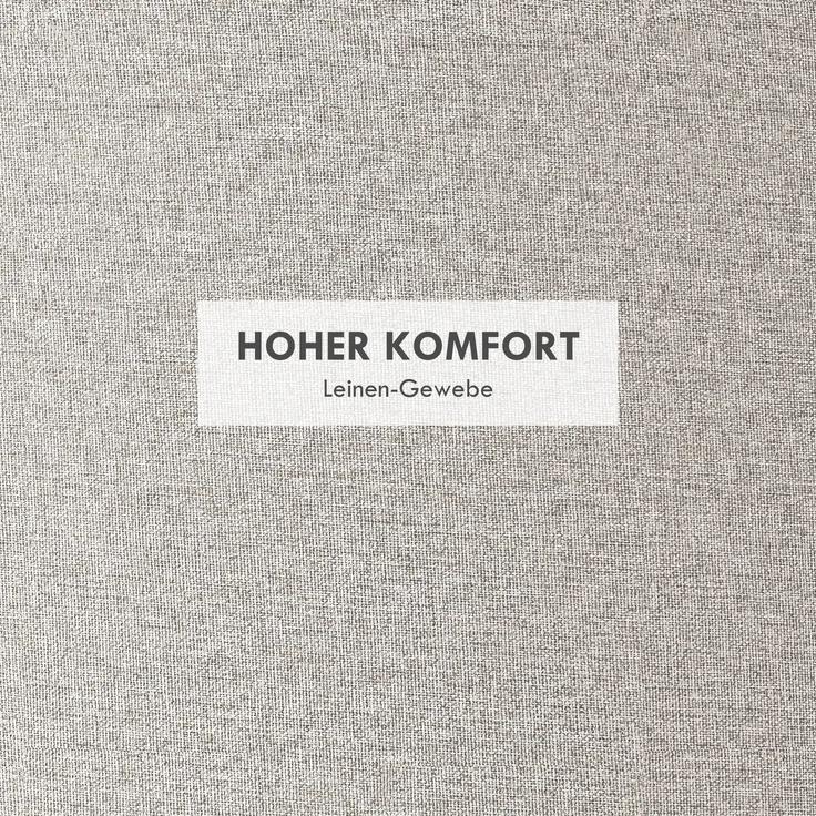 HOMCOM Sitzhocker mit Stauraum, Klappdeckel, Leinenoptik, Polsterhocker, Cremeweiß, 56 x 42 x 42 cm – Bild 6