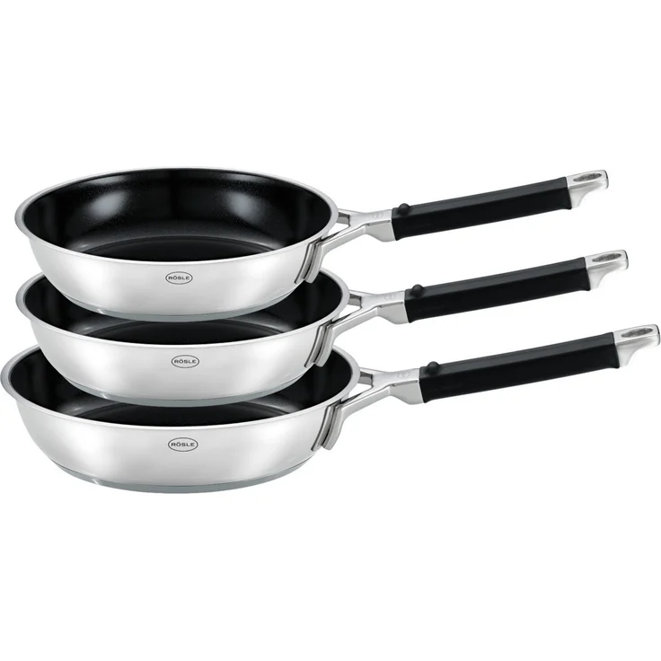 RÖSLE Pfannen-Set Silence® Pro Bratpfannen-Set Keramik ProCeraPlus 3tlg. 20, 24 & 28 cm – Bild 3