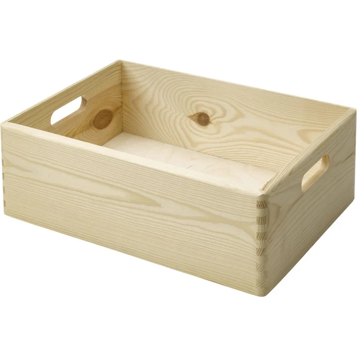 Stapelbox Holz Gr. M 30 x 40 x 13,5 Holzkiste Holzbox Kiste Box – Bild 1