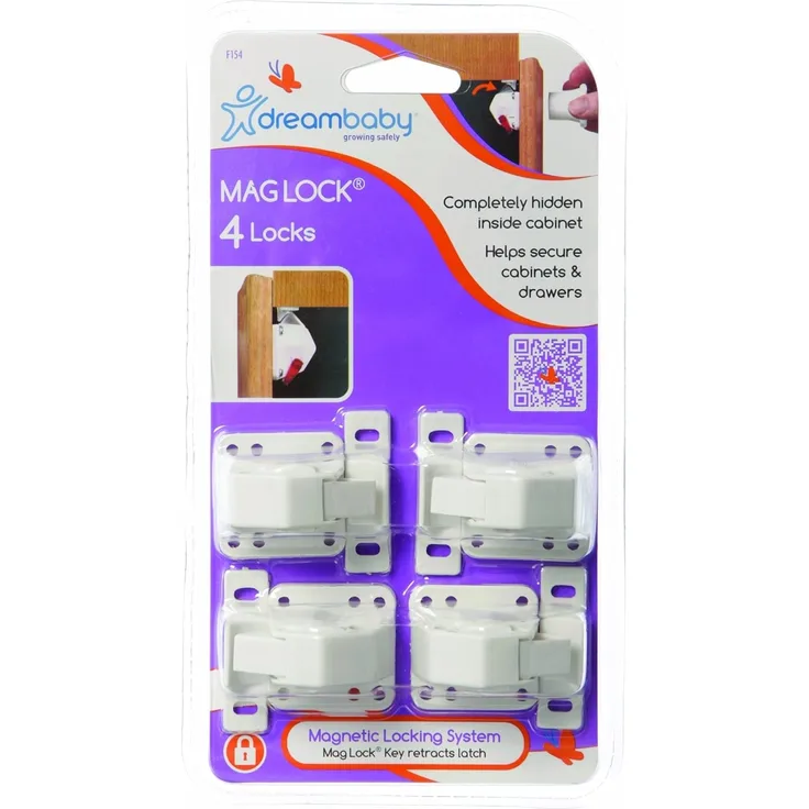Dreambaby PCR154P C Magnettschloss-Set(4), weiß
