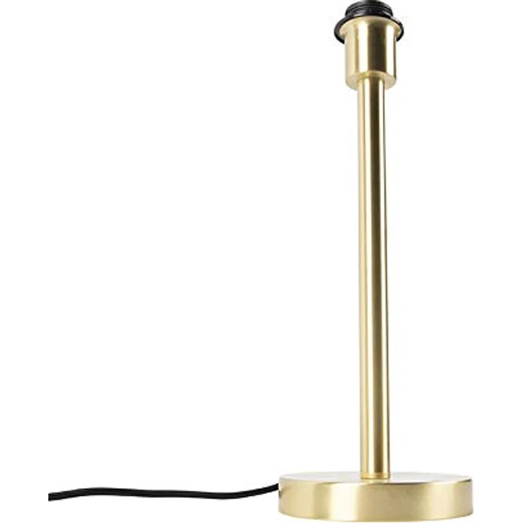 QAZQA Simplo Tischlampe Messing, klassisch und dimmbar, ohne Schirm, E27 Fassung, 39,5 cm hoch, für Wohnzimmer und Schlafzimmer – Bild 6