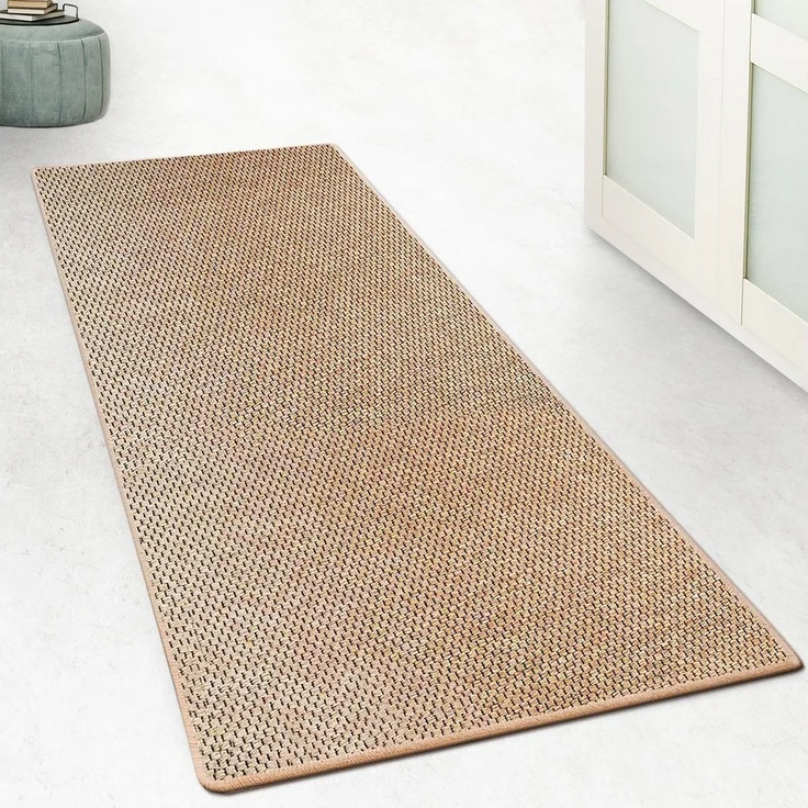 Floordirekt Läufer Kalkutta, robuste & strapazierfähige Sisal-Naturfaser, Rutschfest, rechteckig, Höhe: 5 mm, Sisal Teppichläufer in Boho-Style für alle Räume - verschiedene Größen – Bild 1