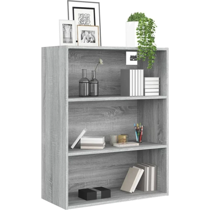 Hängeschrank, Badschrank, Küchenschrank Grau Sonoma 69,5 x 32,5 x 90 cm – Bild 4