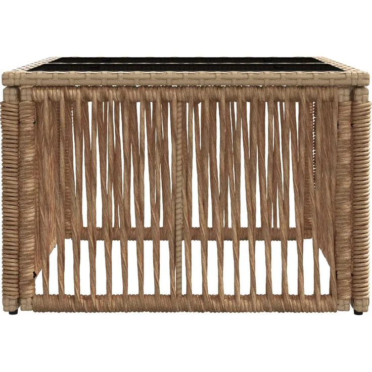 vidaXL Gartentisch Beige und Schwarz 55 x 55 x 37 cm 42035135 – Bild 3