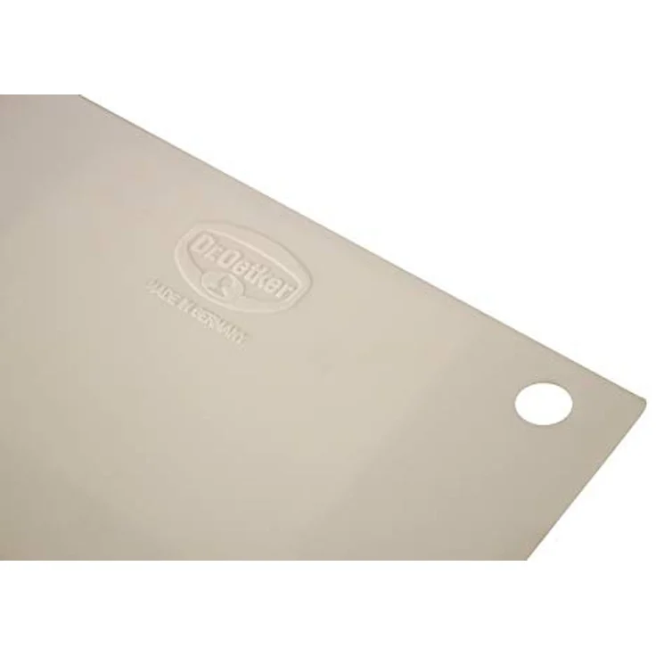 Zenker Backformen Teigschaber Teigschaberkarte Classic weiß 12 cm flexibel, Flexibles Material, bogenförmige und gerade Seite – Bild 4