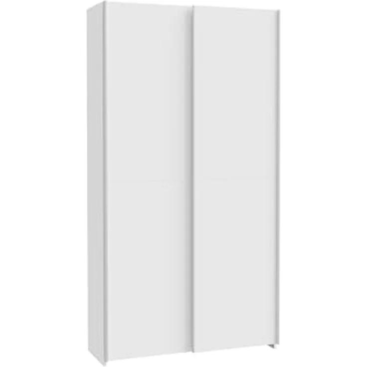 Schwebetürenschrank >HOME NOOK< 6 Böden, in Weiss - 100,1x190,5x39,1cm (BxHxT) – Bild 1