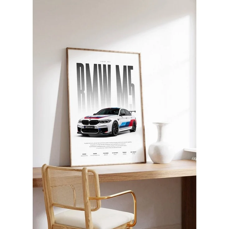 JUSTGOODMOOD Poster Motorsport Limousine Geschenkidee Performance Auto Wandbild Deko Print, (1 St) – Bild 3