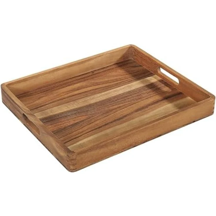 Tablett, Akazie 52 x 43 x 6 cm – Bild 1