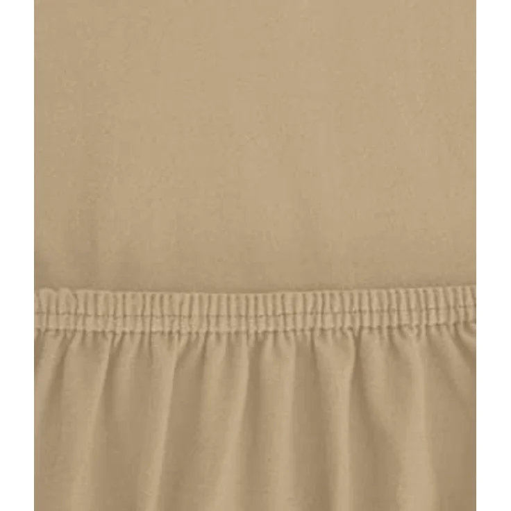 r-up Klasse Spannbettlaken 180x200-200x220 bis 35cm Höhe sand 100% Baumwolle 200g/m² – Bild 4