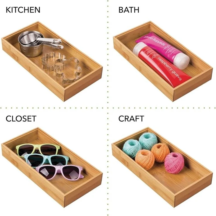 mDesign Aufbewahrungsbox Schubladenbox Organizer Besteckkasten 4er Set – Bild 7