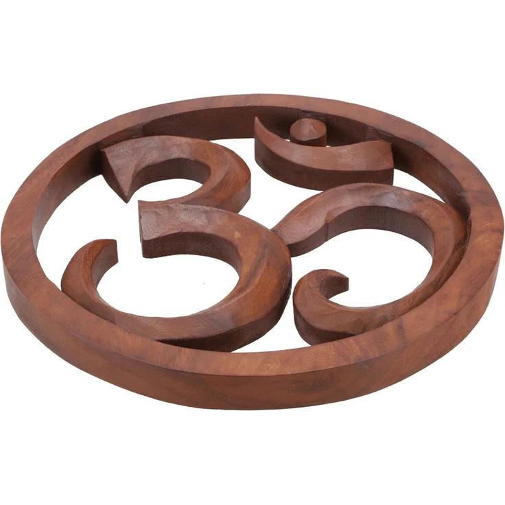 Guru-Shop Wandbild Geschnitztes Wandbild Deko Wandrelief - OM 1 – Bild 2