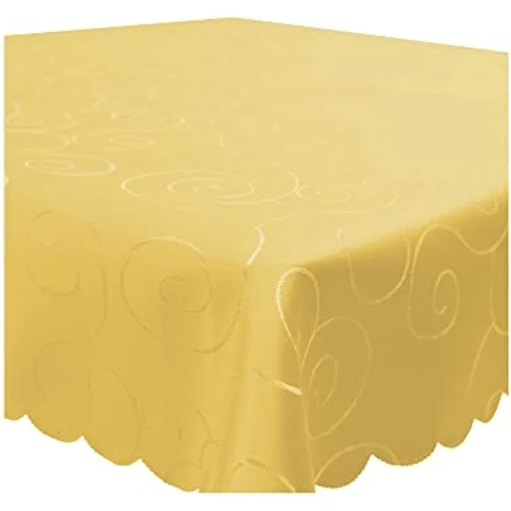 Haus und Deko Tischdecke Tischdecke Damast Ornamente eckig Circle Struktur bügelfrei pflegeleic (1-tlg)
