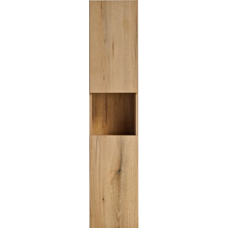 Hochschrank mit 2 Türen (140x25x30cm), Eichenküste Evoke – Bild 2