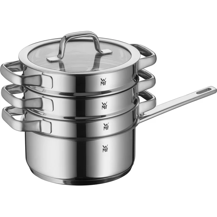 WMF Kasserolle Compact Cuisine, Cromargan® Edelstahl Rostfrei 18/10 (1-tlg), wärmeduzierende Hohlgriffe, Innenskalierung, Schüttrand – Bild 4