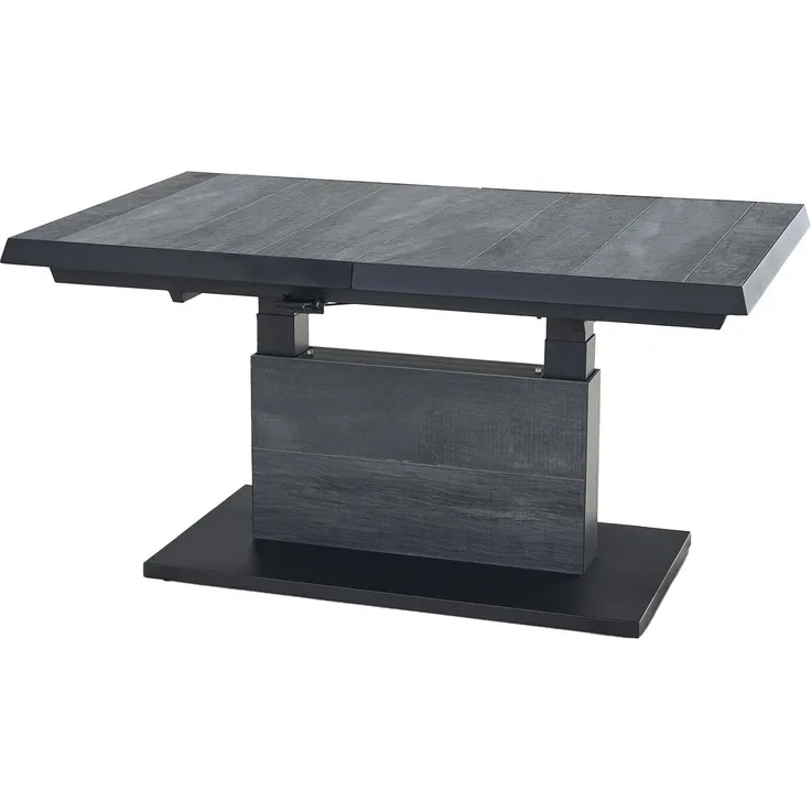 Lift-Tisch MONDO Ascella, Keramik, Anthrazit, Grau, 140 x 53 x 90 cm