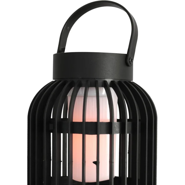 Solar Windlicht Gartenlaterne 2in1 mit LED Flammeneffekt 13 x 72,5 cm – Bild 6