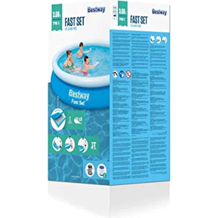 Bestway Fast Pool Set mit Filterpumpe 366x76 cm 57274 – Bild 4