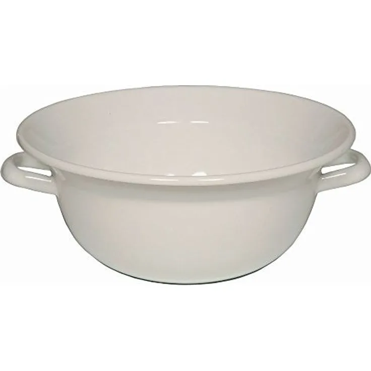 RIESS 0296-033 Weitling 28 cm, weiß, mit zwei Henkeln / Teigschüssel / Salatschüssel
