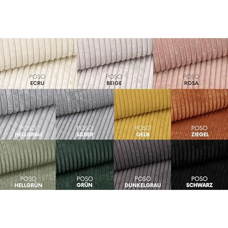 Kaiser Möbel Ecksofa Designer MODENA STUDIO L stoff Poso und Neve – Bild 6