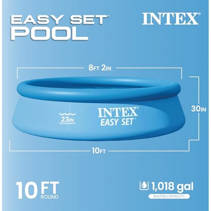 Intex 28120NP Easy Set Up 10 Foot x 30 Inch Pool, Blue – Bild 3