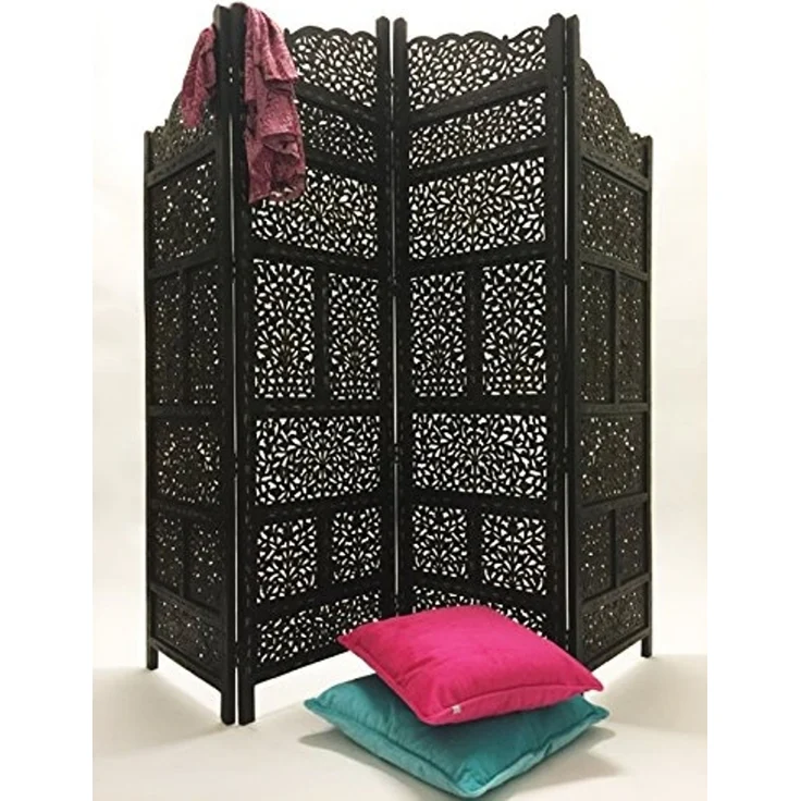 Marrakesch Orient & Mediterran Interior Paravent Orientalischer Paravent aus Holz saraswati, Handarbeit – Bild 3